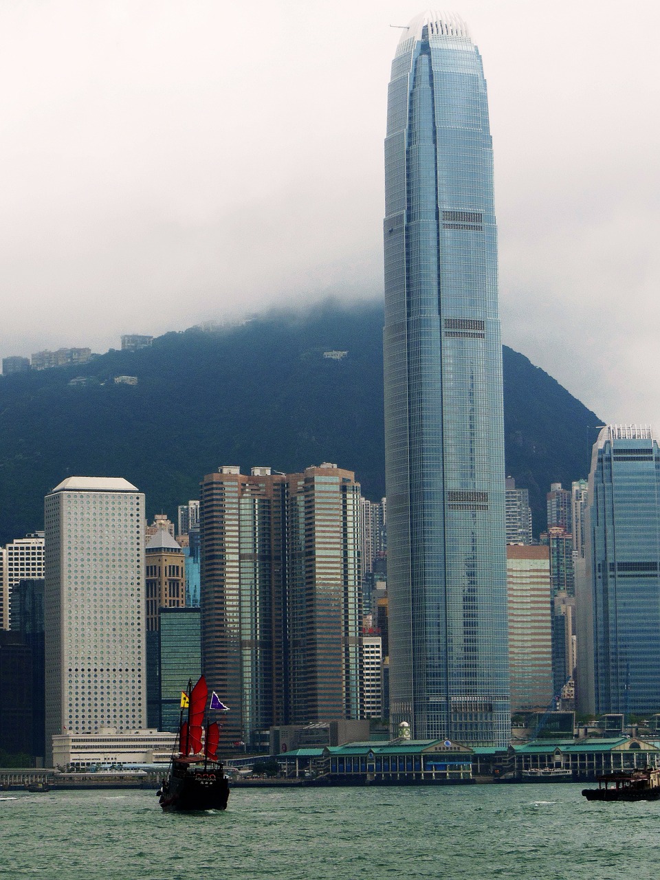 Honkongas, Kinija, Architektūra, Panorama, Miestas, Miesto Panorama, Bokštas, Dangoraižis, Pastatas, Orientyras