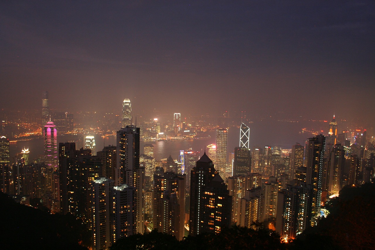 Honkongas, Kinija, Asija, Dangaus Linija, Miesto Panorama, Panorama, Architektūra, Kinai, Asian, Centro