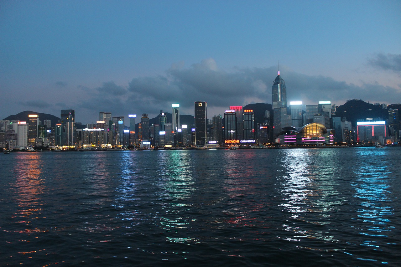 Honkongas, Viktorijos Paplūdimys, Naktinis Vaizdas, Nemokamos Nuotraukos,  Nemokama Licenzija