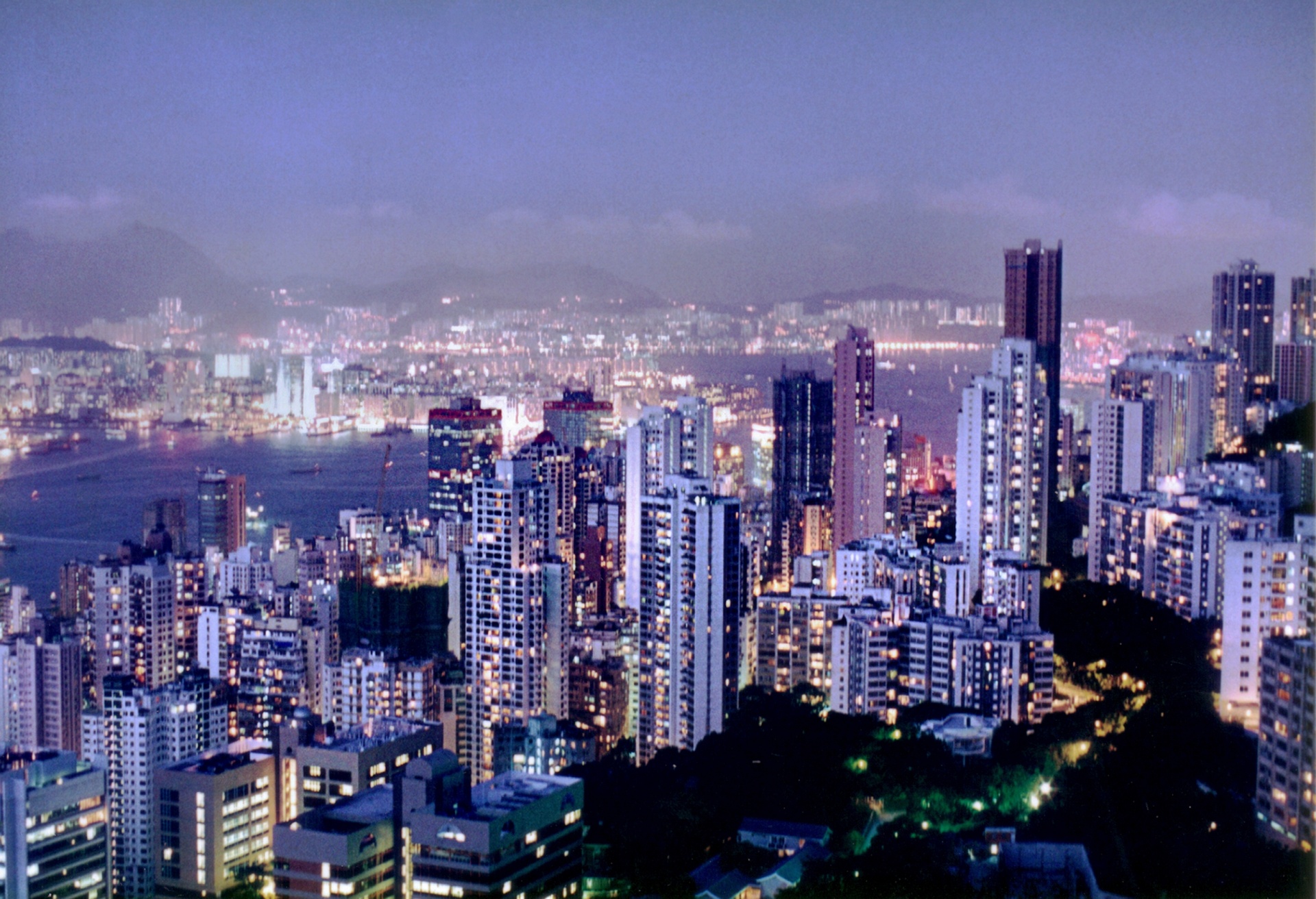 Hongkongas & Nbsp,  Centrinis,  Wanchai & Nbsp,  Rajonas,  Kovlunas,  1990-Tieji Metai,  Honkongo Uždaras Vaizdas Apie 1995 M, Nemokamos Nuotraukos,  Nemokama Licenzija