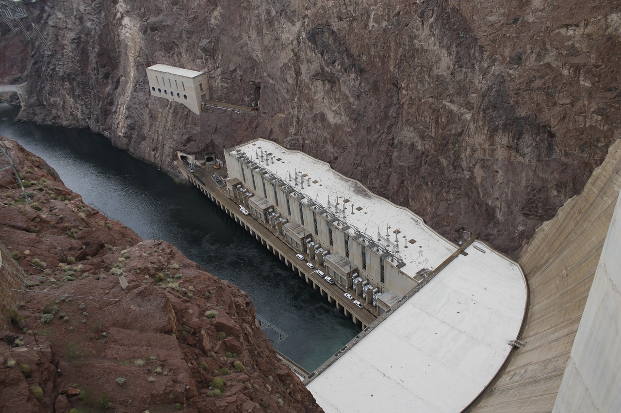 Griovio Užtvankos, Nevada, Laikiklis, Užtvankos, Galia, Arizona, Hidroelektrinis, Upė, Ežeras, Elektra