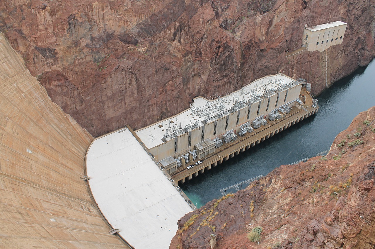 Griovio Užtvankos, Nevada, Laikiklis, Užtvankos, Galia, Arizona, Hidroelektrinis, Upė, Ežeras, Elektra