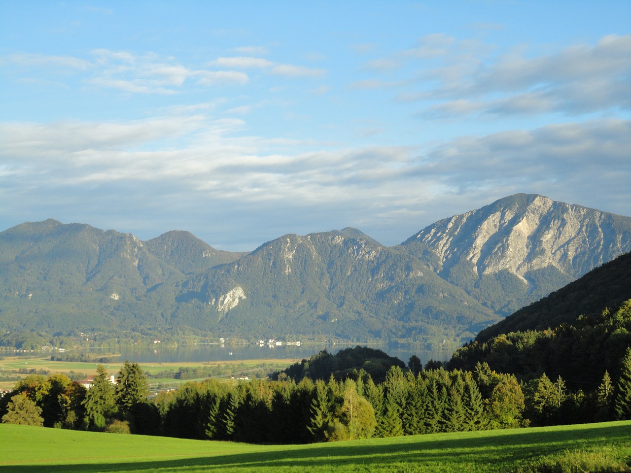 Horizontas, Debesys, Alpenblick, Migla, Bavarija, Alpių, Kampenwand, Kalnai, Aukščiausiojo Lygio Susitikimas, Nemokamos Nuotraukos