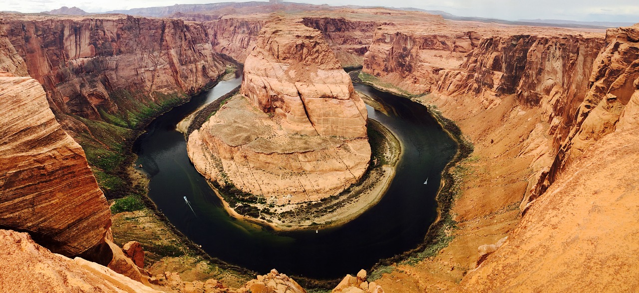 Pasagos Lenkimas,  Didysis Kanjonas,  Arizona,  Usa,  Kanjonas,  Gorge,  Sinuosity,  Lenkti,  Upė,  Vanduo