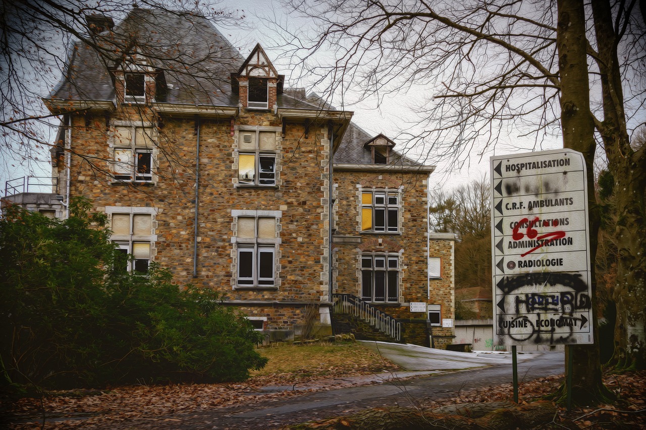 Ligoninė,  Klinika,  Sanatorija,  Prarastos Vietos,  Institutas,  Pastatas,  Pforphoto,  Nesveikas,  Architektūra,  Negyvenamas