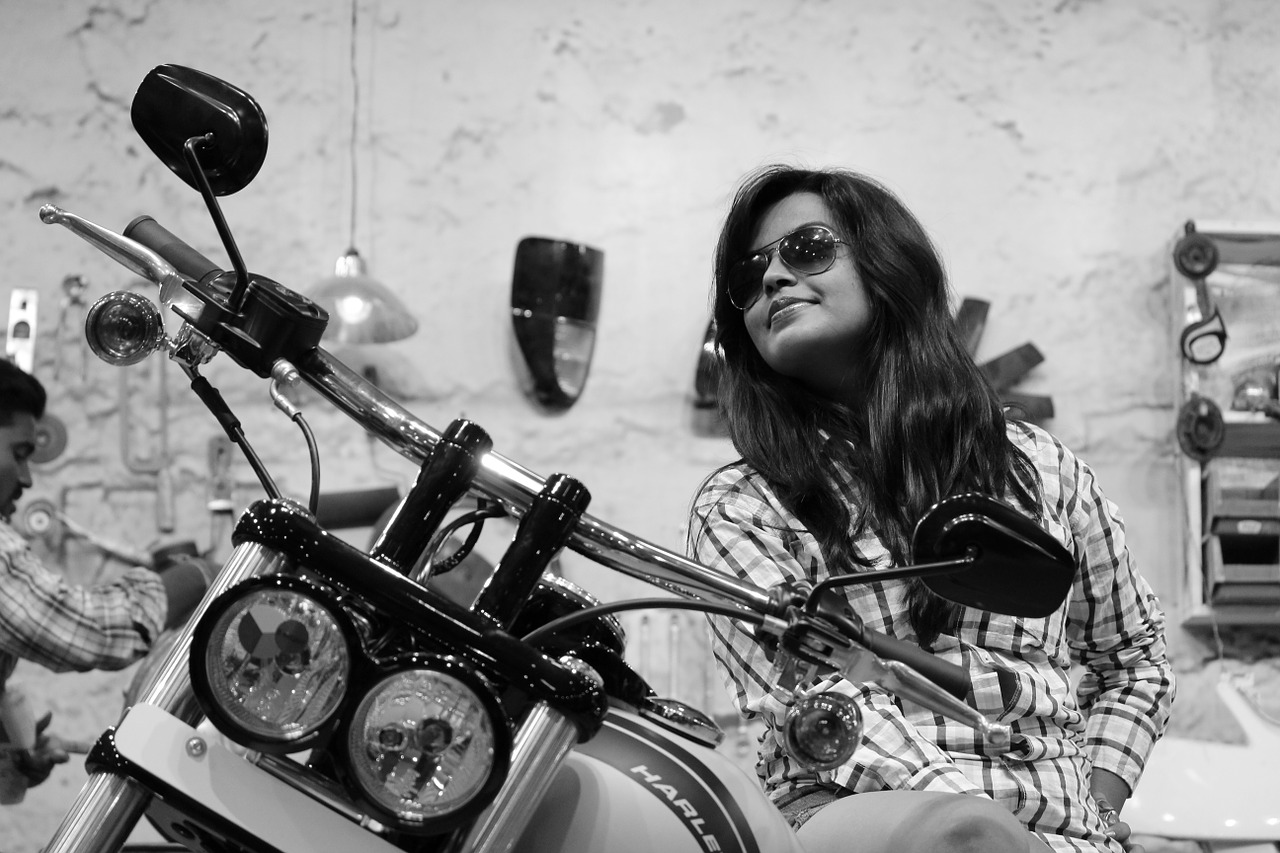 Karštas Modelis,  Harley Davidson,  Indijos Modelis,  Indijos Moterų Modelis, Nemokamos Nuotraukos,  Nemokama Licenzija