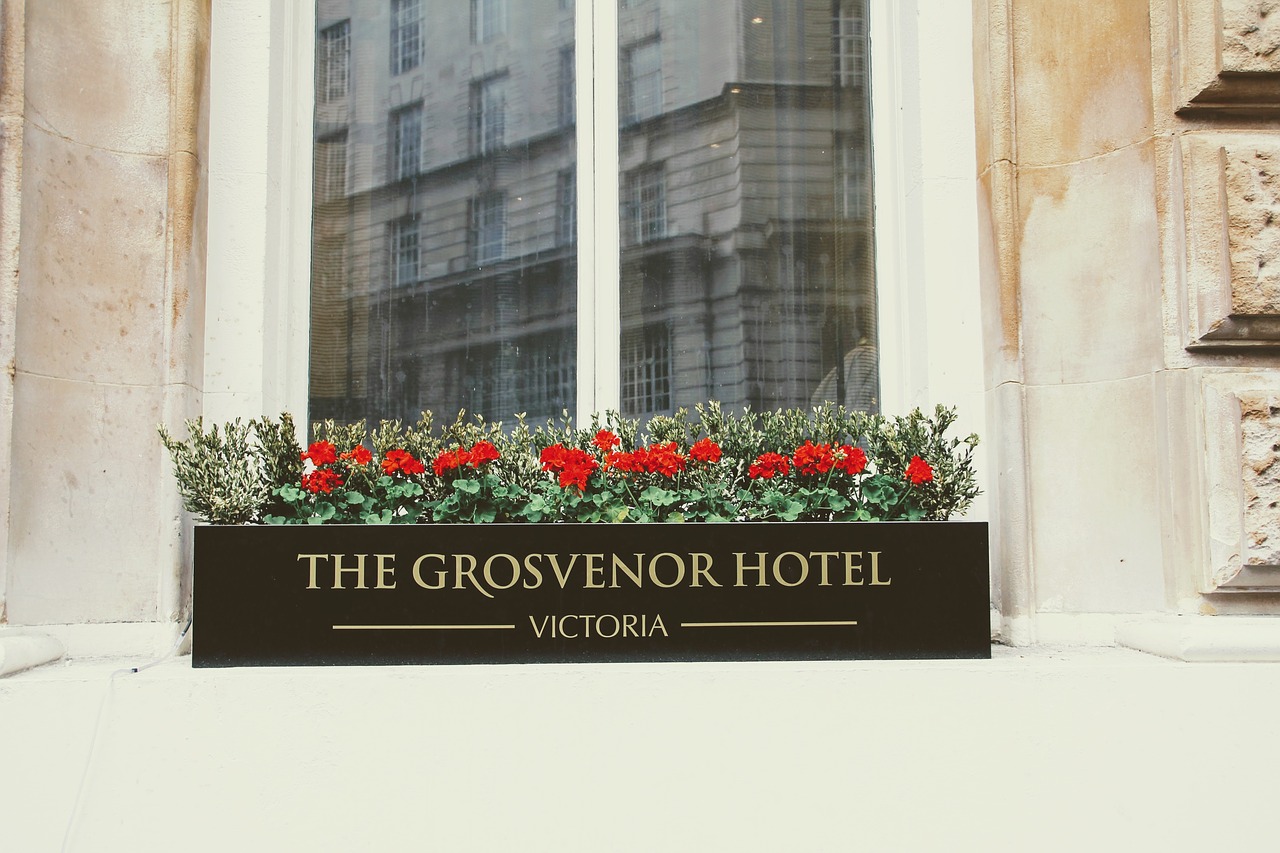 Viešbutis, Grosvenor Hotel, Viktorija, Londonas, Veidrodis, Gėlės, Victoria Stotis, Nemokamos Nuotraukos,  Nemokama Licenzija