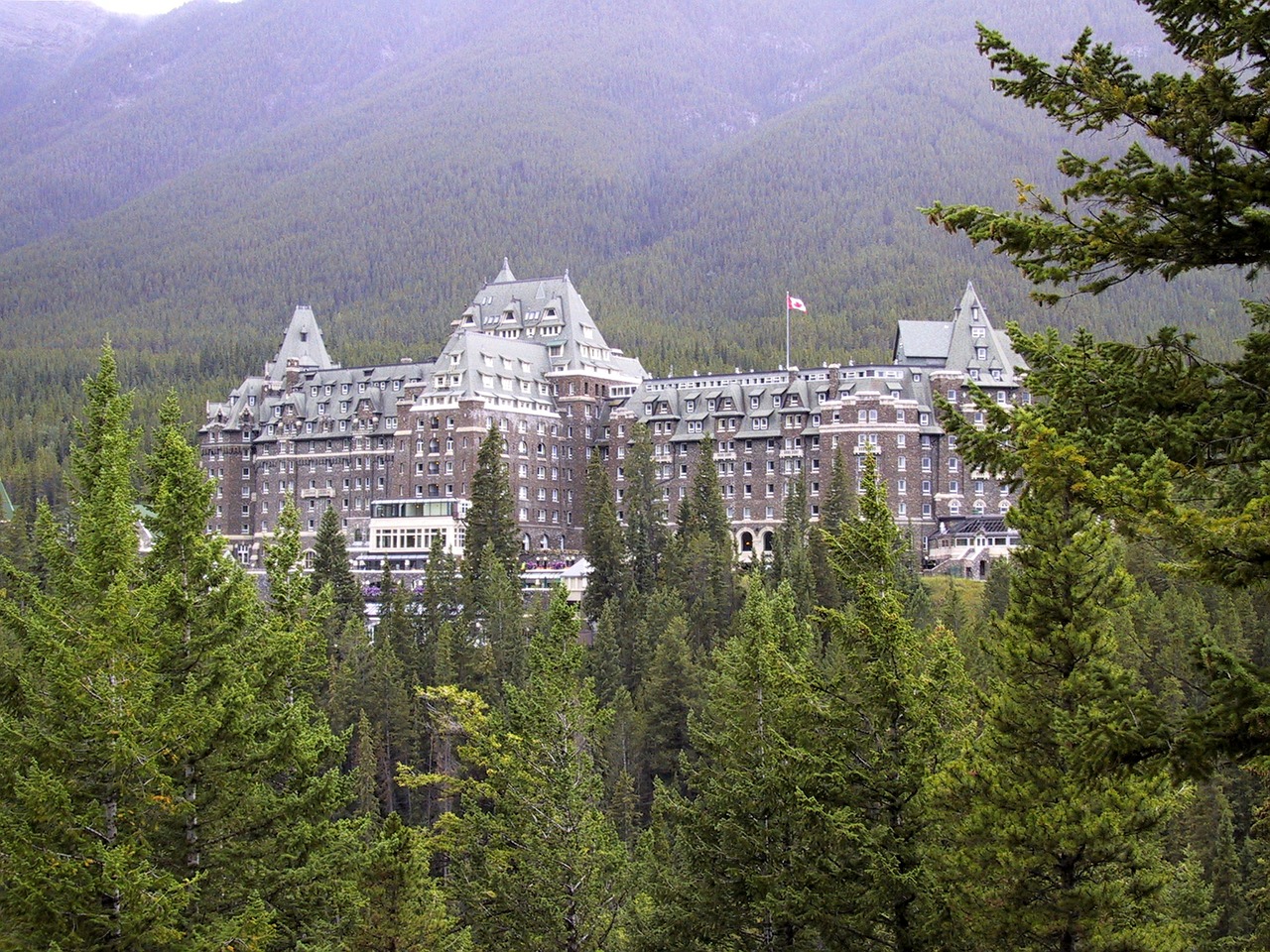 Viešbutis, Alberta, Banff, Kanada, Kelionė, Kalnas, Spyruoklės, Kurortas, Prabanga, Kelionės Tikslas