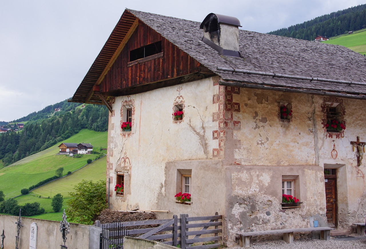 Namas, Stogas, Ornamentas, Architektūra, Plytelės, Namai, Kraštovaizdis, Pastatai, Dangus, Pastatas