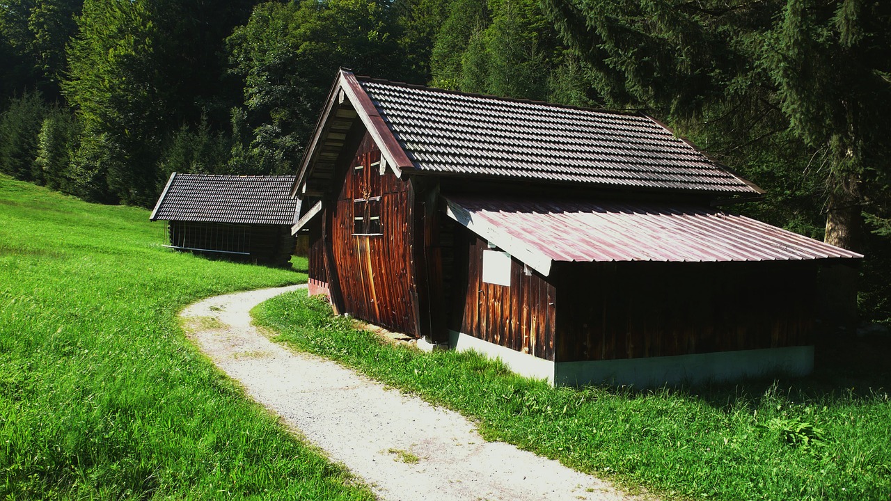 Namas, Kelias, Kraštovaizdis, Architektūra, Mediena, Kalnas, Taika, Vokietija, Pastatas, Nemokamos Nuotraukos