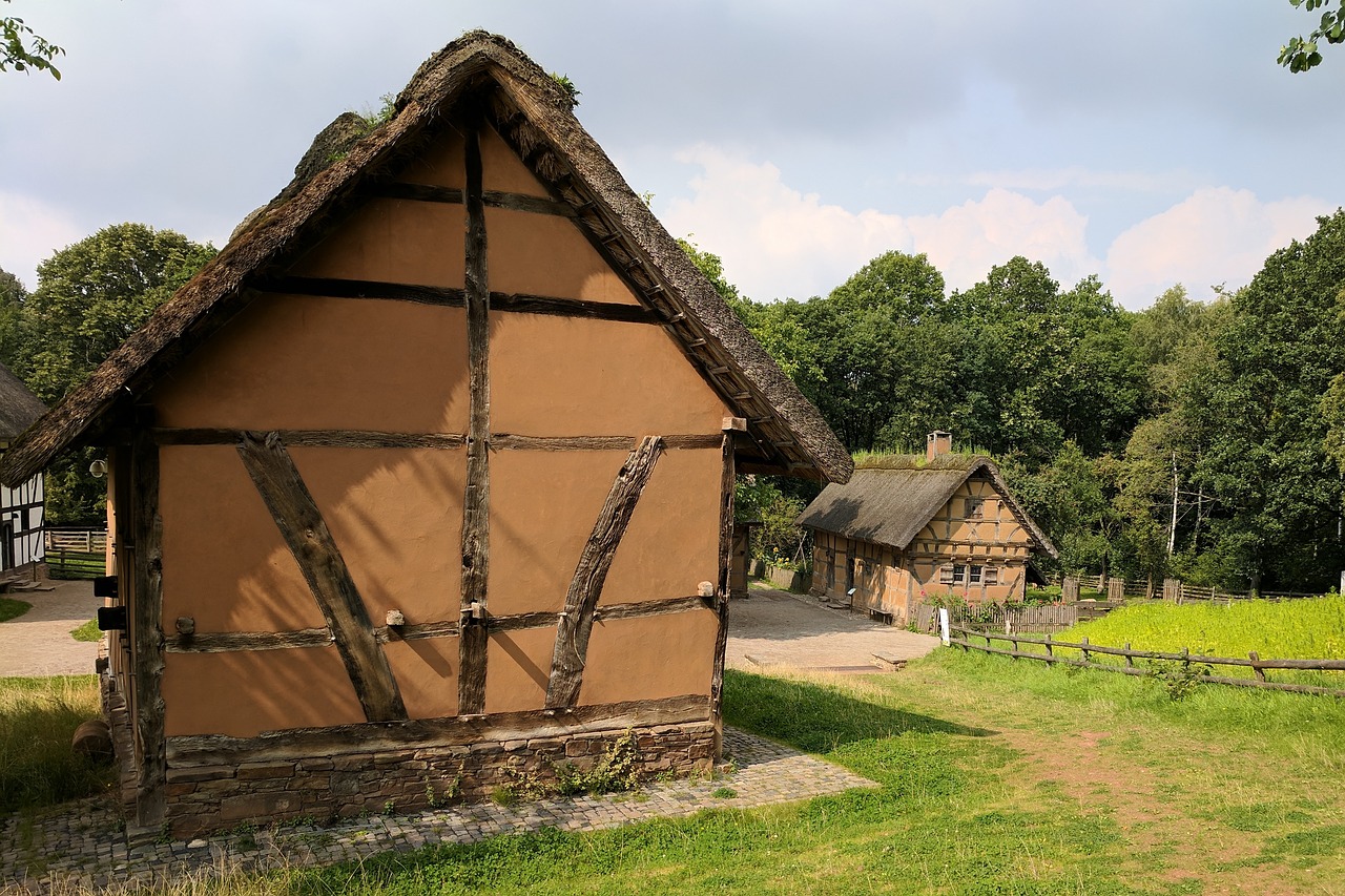 Namas, Freilichtmuseum, Kommern, Eifel, Ūkis, Šalis, Žemdirbystė, Istorinis, Istorija, Muziejus