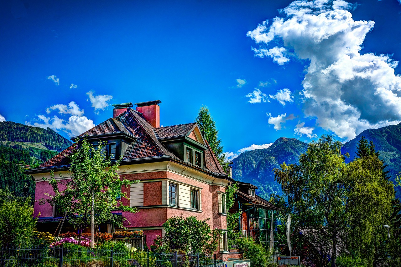 Namas, St Johann, Austria, Alpės, Kalnai, Architektūra, Europa, Rožinis, Nemokamos Nuotraukos,  Nemokama Licenzija