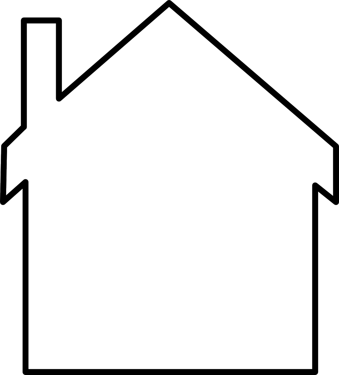 Namas, Namai, Balta, Formos, Kaminas, Stogas, Nemokama Vektorinė Grafika, Nemokamos Nuotraukos,  Nemokama Licenzija