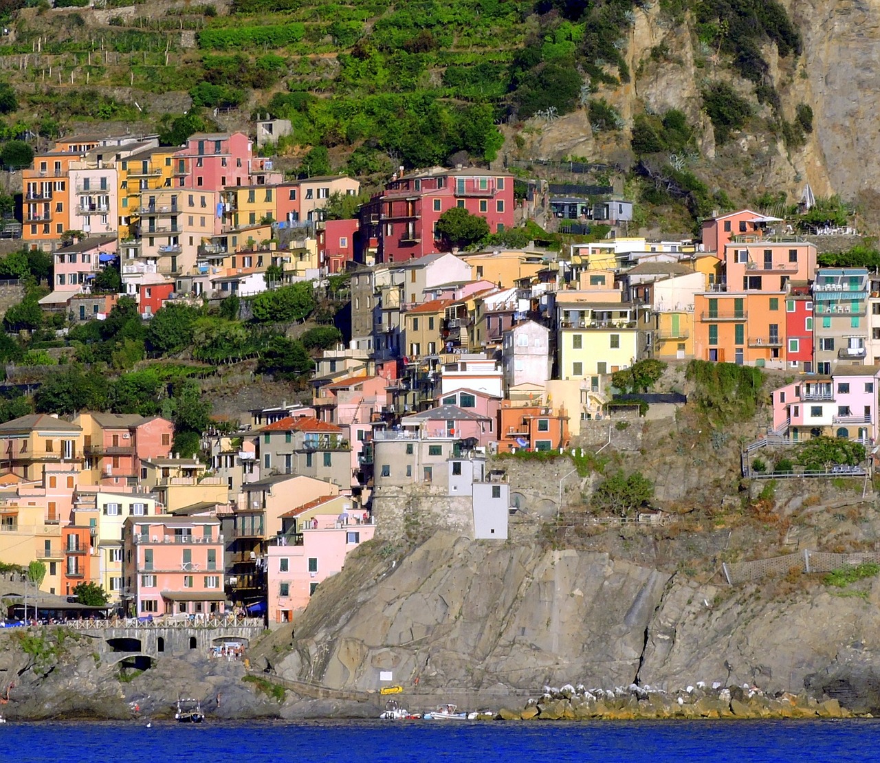 Namai, Spalvos, Spalvinga, Jūra, Rokas, Kalnas, Vanduo, Ligurija, Italy, Cinque Terre