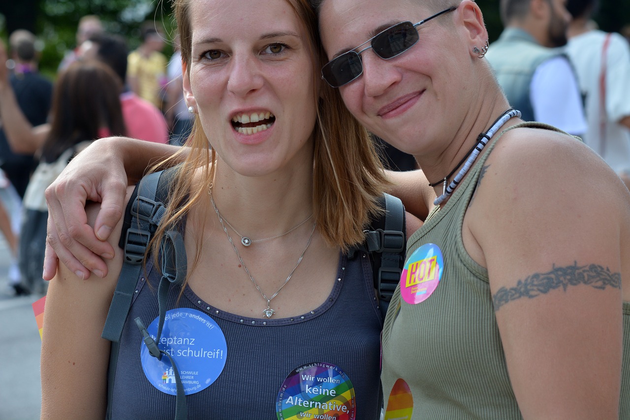 Žmogus, Moteris, Christoforo Gatvės Diena, Csd, Hamburgas, Pasididžiavimas, Paradas, Demonstracija, Vaivorykštė, Spalvinga