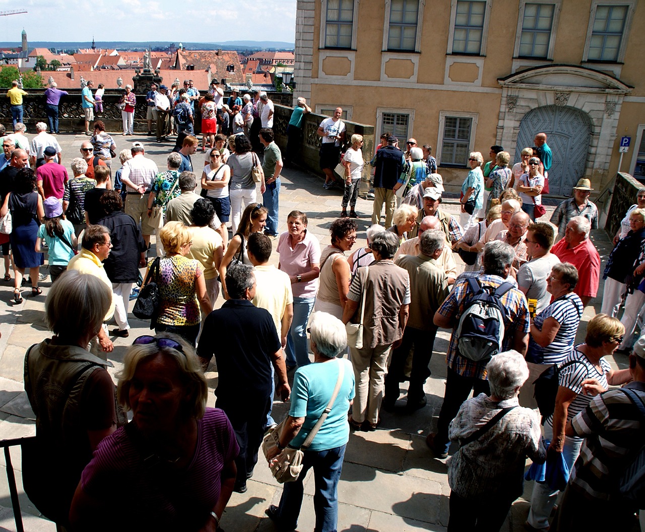 Žmogus, Kiekybiniai, Perkrautas, Kelias, Miestas, Nemokamai, Turgus, Pėsčiųjų, Grupė, Vasara