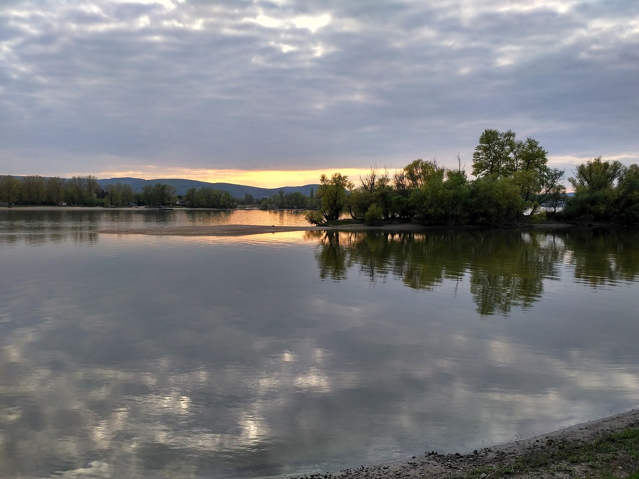 Vengrija, Zebegény, Saulėlydis, Danube, Kraštovaizdis, Dangus, Mėlynas, Poilsis, Vasara, Nemokamos Nuotraukos