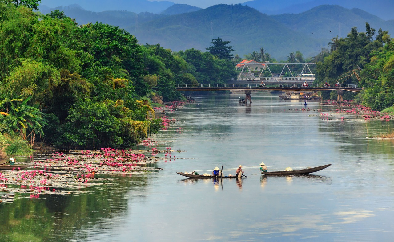 Huan Upė, Atspalvis, Vietnamas, Nemokamos Nuotraukos,  Nemokama Licenzija