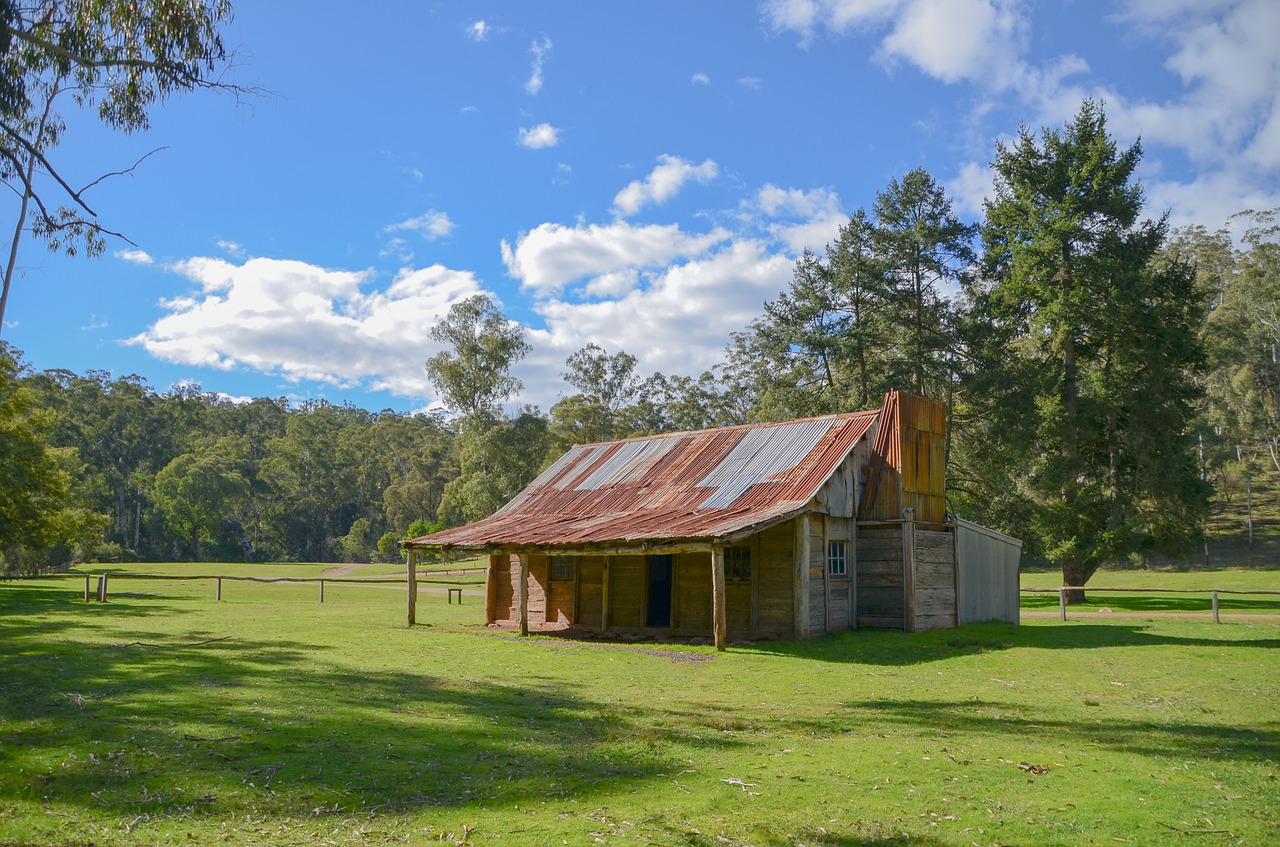 Namelis, Gyvulių Namelis, Aukšta Šalis, Keptuvė, Krūmas, Australia, Nemokamos Nuotraukos,  Nemokama Licenzija