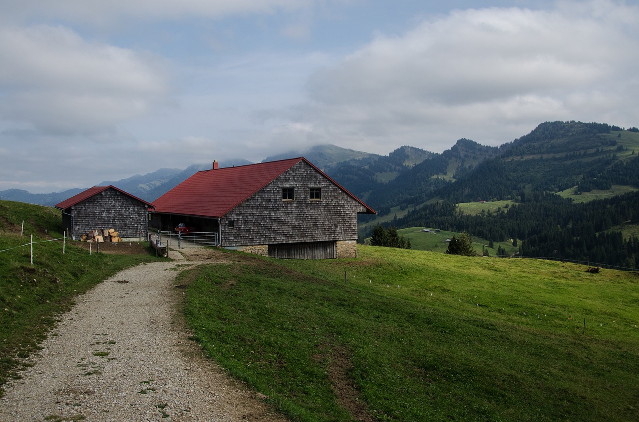 Namelis, Kalnai, Žygiai, Alpių, Allgäu, Allgäu Alpės, Gamta, Kraštovaizdis, Vaizdas, Panorama