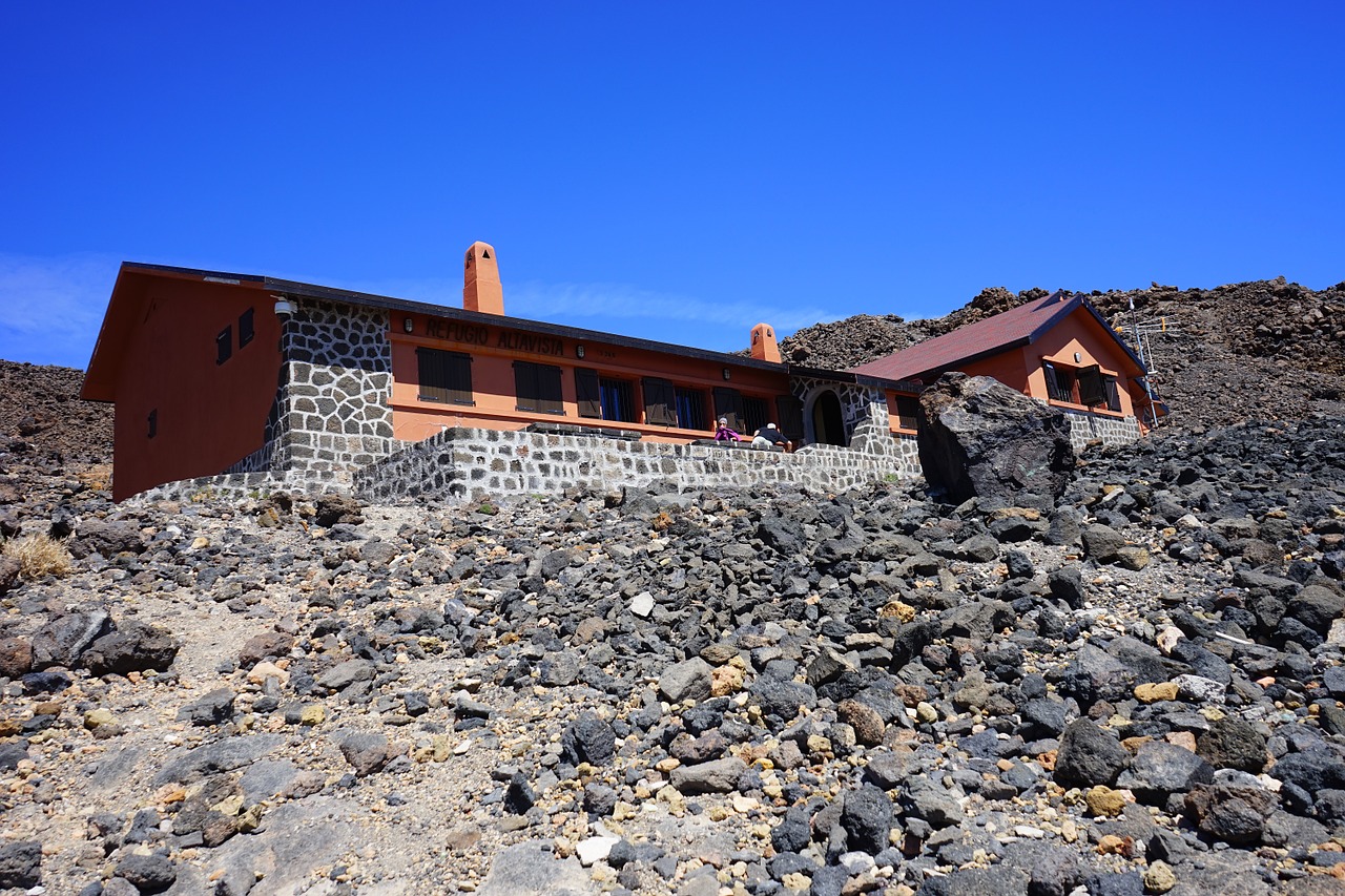Namelis, Kalnų Namelis, Poilsio Namai, Žygis, Apgyvendinimas, Prieglobstis, Refugio De Altavista, Altavista, Teide, Pico Del Teide