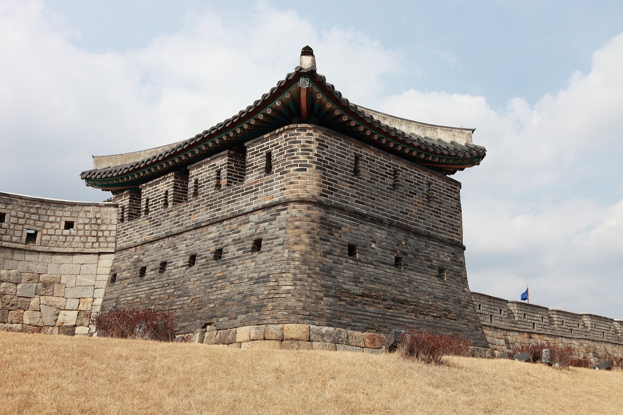 Hwaseong Tvirtovė, Pasaulio Kultūros Paveldas, Marsas, Joseono Dinastijos Pilis, Poru, Nemokamos Nuotraukos,  Nemokama Licenzija