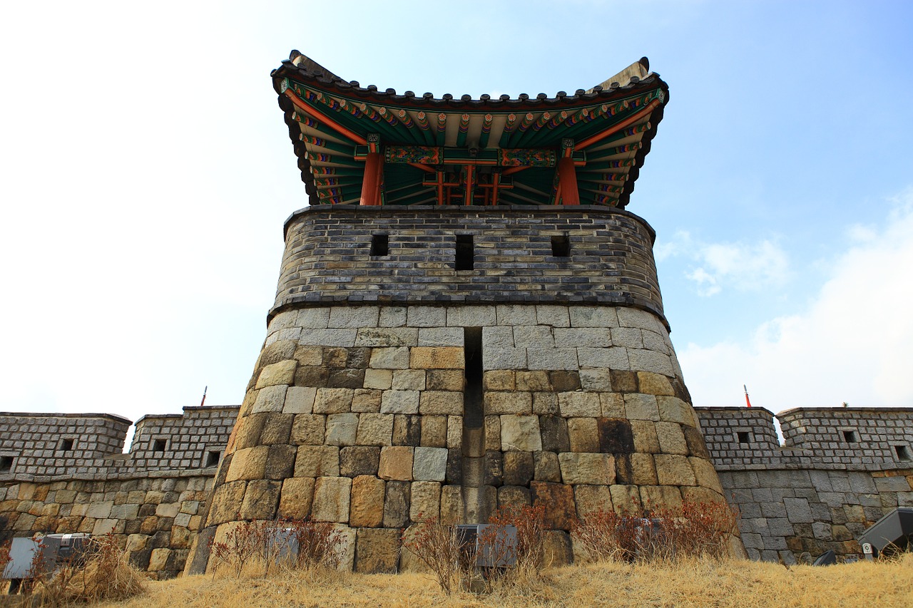 Hwaseong Tvirtovė, Pasaulio Kultūros Paveldas, Marsas, Joseono Dinastijos Pilis, Poru, Nemokamos Nuotraukos,  Nemokama Licenzija
