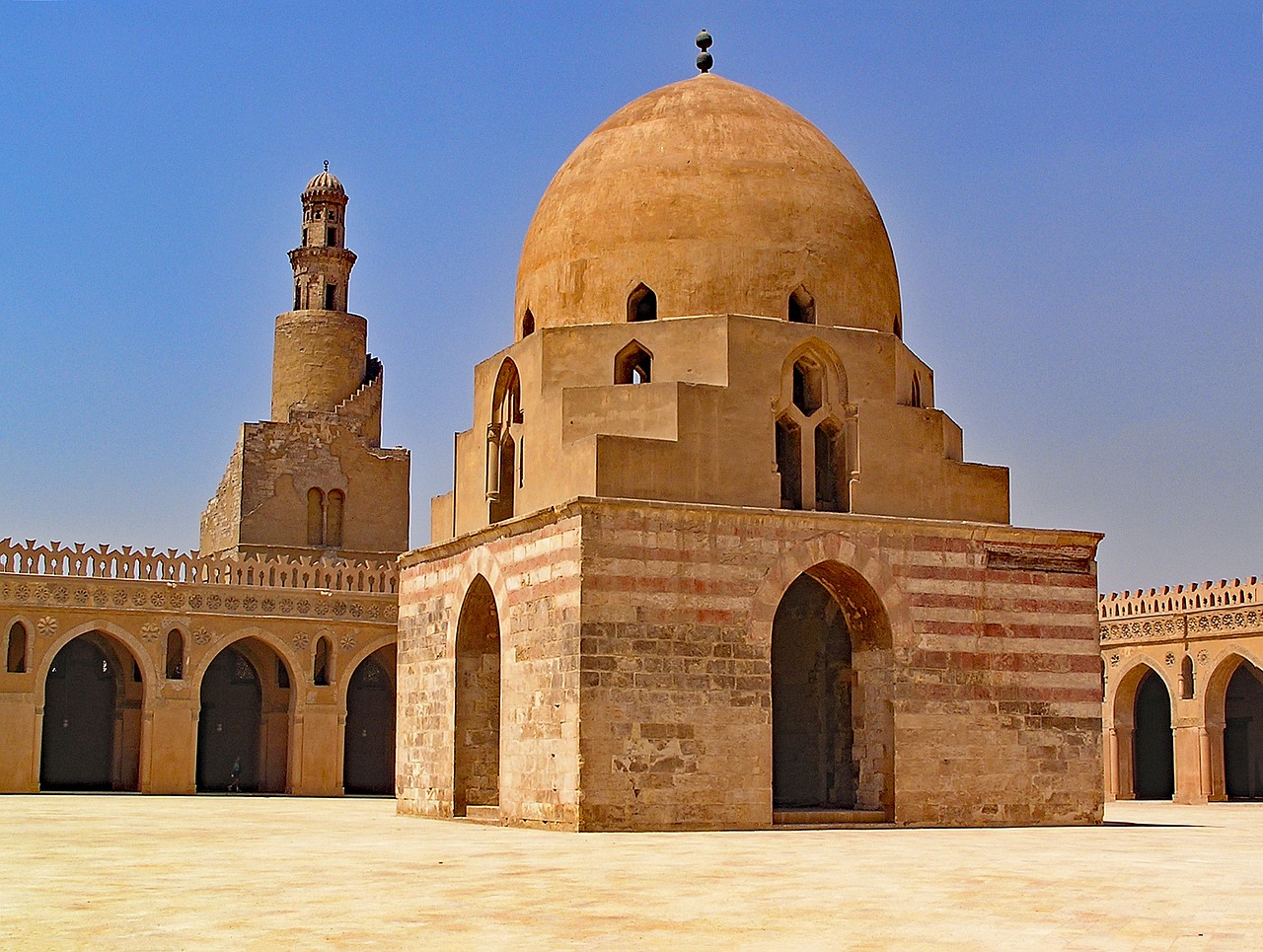 Ibn Tulun, Mečetė, Kairas, Egiptas, Afrika, Šiaurės Afrika, Lankytinos Vietos, Kultūra, Tikėjimas, Religija