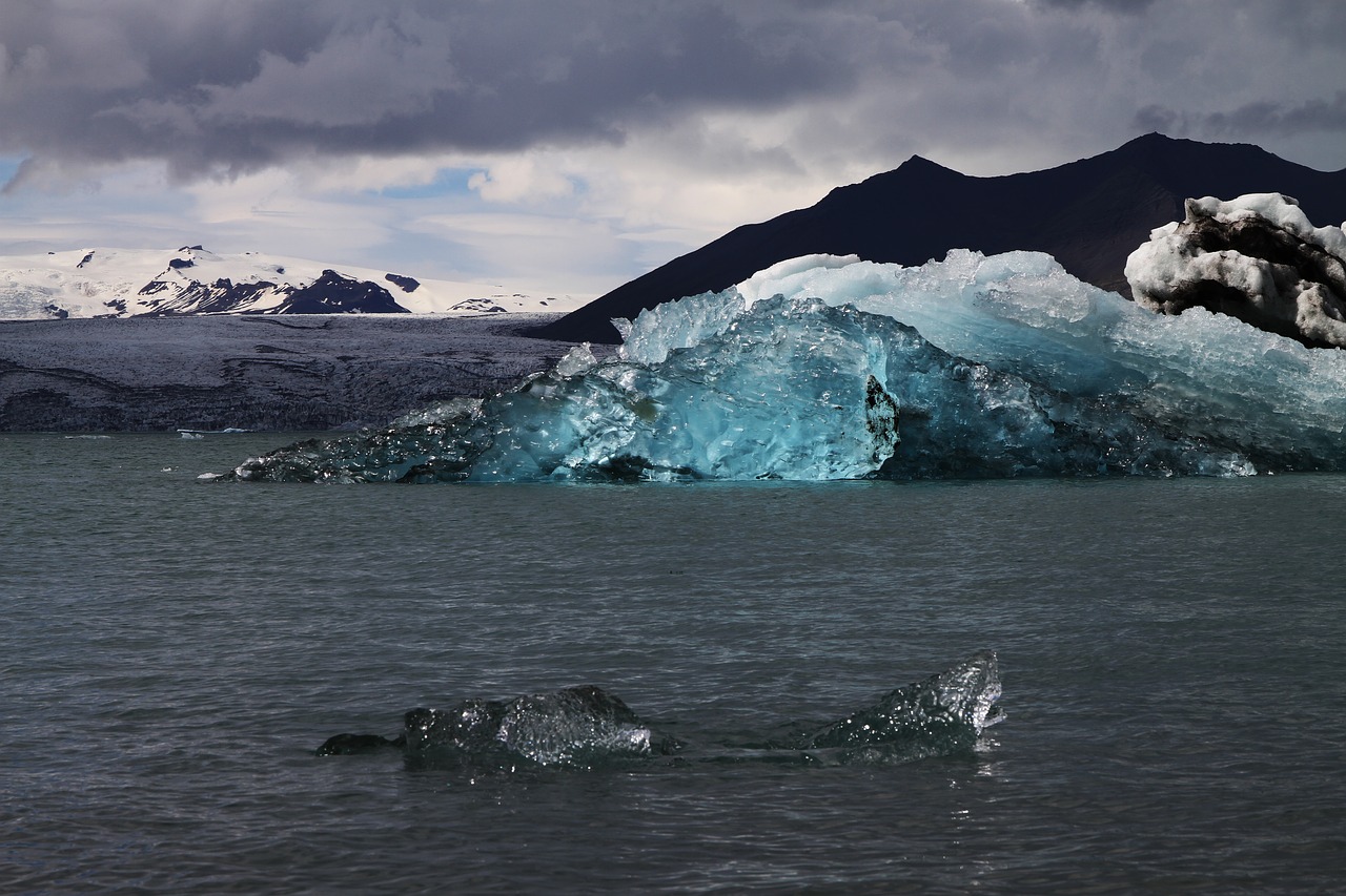 Ledkalnis, Iceland, Ledynas, Jökulsárlón, Ledynas, Mėlynas, Ledas, Tirpimas, Ledynų Recesija, Atsitraukiantis Ledynas
