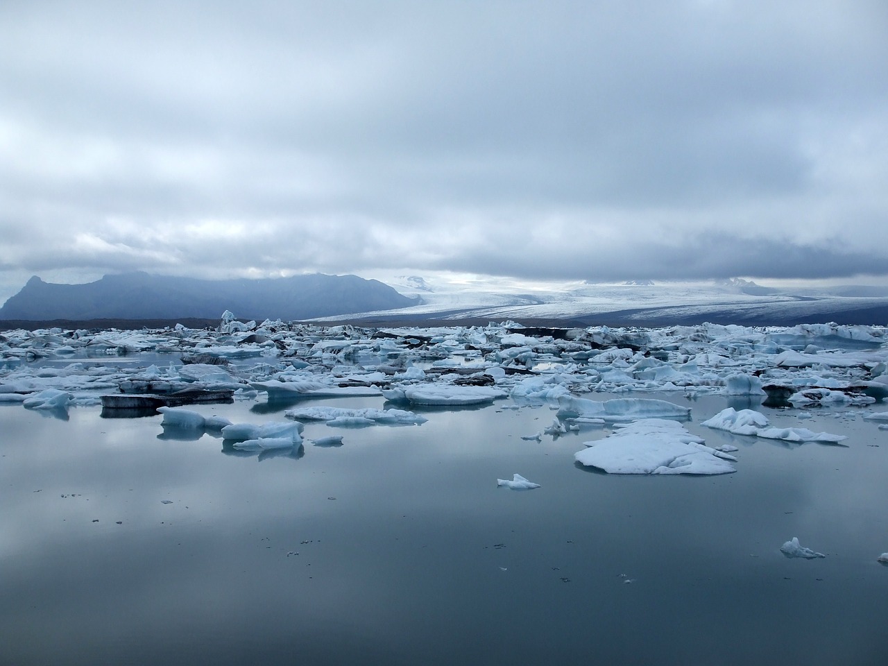 Ledkalnis, Ežero Ledas, Šaltas, Mėlynas, Gamta, Ledas, Iceland, Debesis, Vanduo, Šviesa