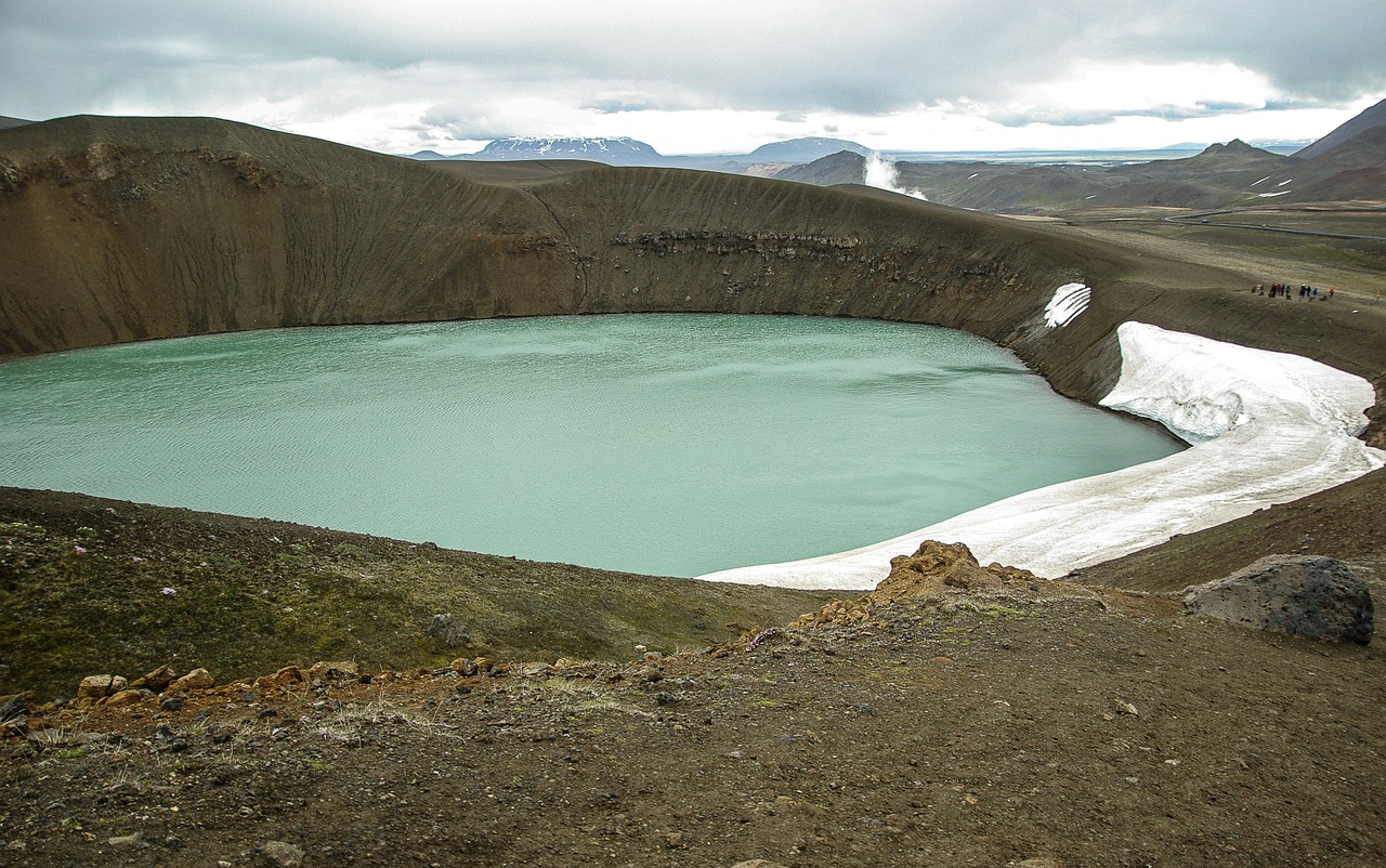 Iceland, Krateris, Vulkanas, Ežeras, Nemokamos Nuotraukos,  Nemokama Licenzija