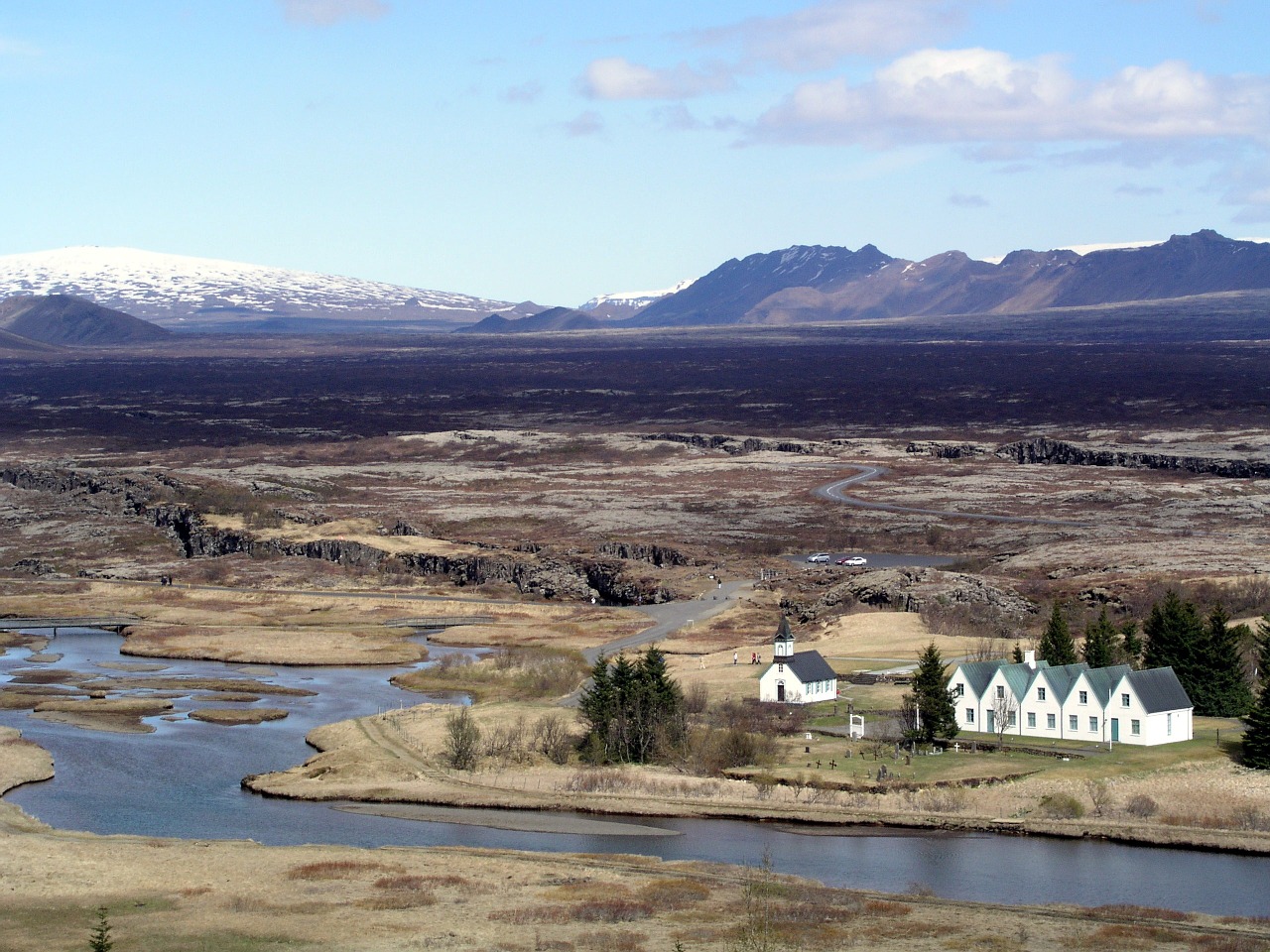 Iceland, Thingvellir, Þingvellir, Kraštovaizdis, Kalnai, Upė, Nemokamos Nuotraukos,  Nemokama Licenzija