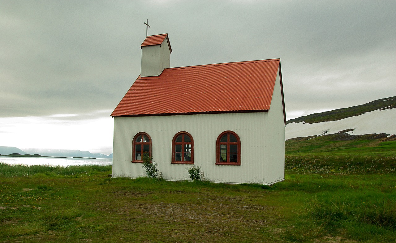 Iceland, Dalbaer, Bažnyčia, Koplyčia, Fjordas, Nemokamos Nuotraukos,  Nemokama Licenzija