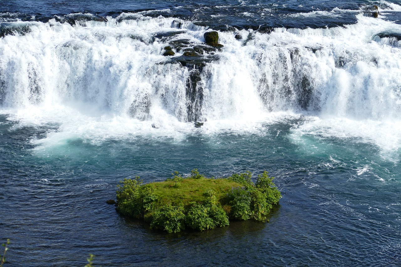 Iceland, Krioklys, Kraštovaizdis, Upė, Vanduo, Gamta, Milžiniškas, Gamtos Jėga, Vandens Galia, Sala