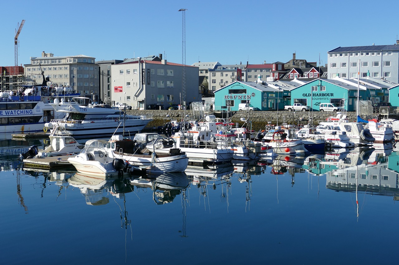 Iceland, Reikjavikas, Bažnyčia, Uostas, Laivas, Boot, Panorama, Jūra, Nemokamos Nuotraukos,  Nemokama Licenzija