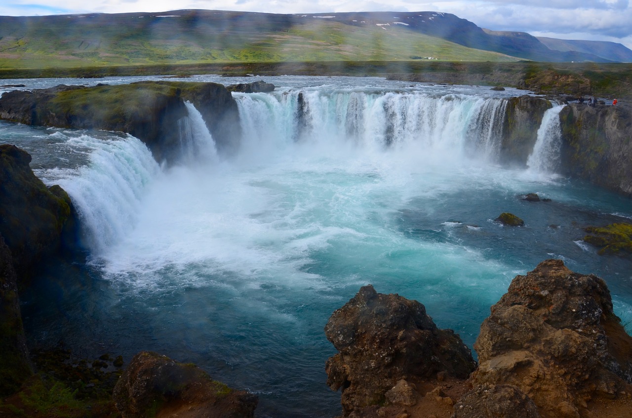 Iceland, Krioklys, Kraštovaizdis, Gamta, Vanduo, Jėga, Godafoss, Nemokamos Nuotraukos,  Nemokama Licenzija