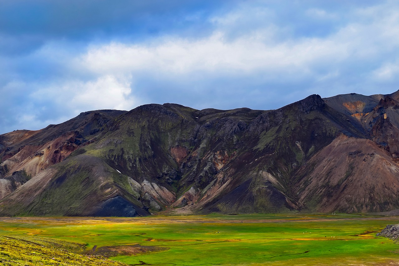 Iceland, Kalnai, Kraštovaizdis, Vaizdingas, Pieva, Gamta, Lauke, Kaimas, Šalis, Nuotolinis