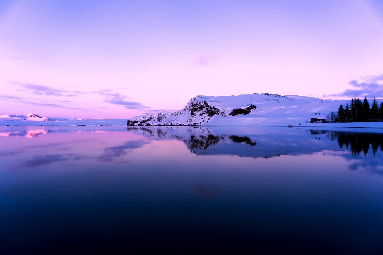 Iceland, Kalnai, Ežeras, Upė, Vanduo, Apmąstymai, Dangus, Debesys, Gamta, Lauke