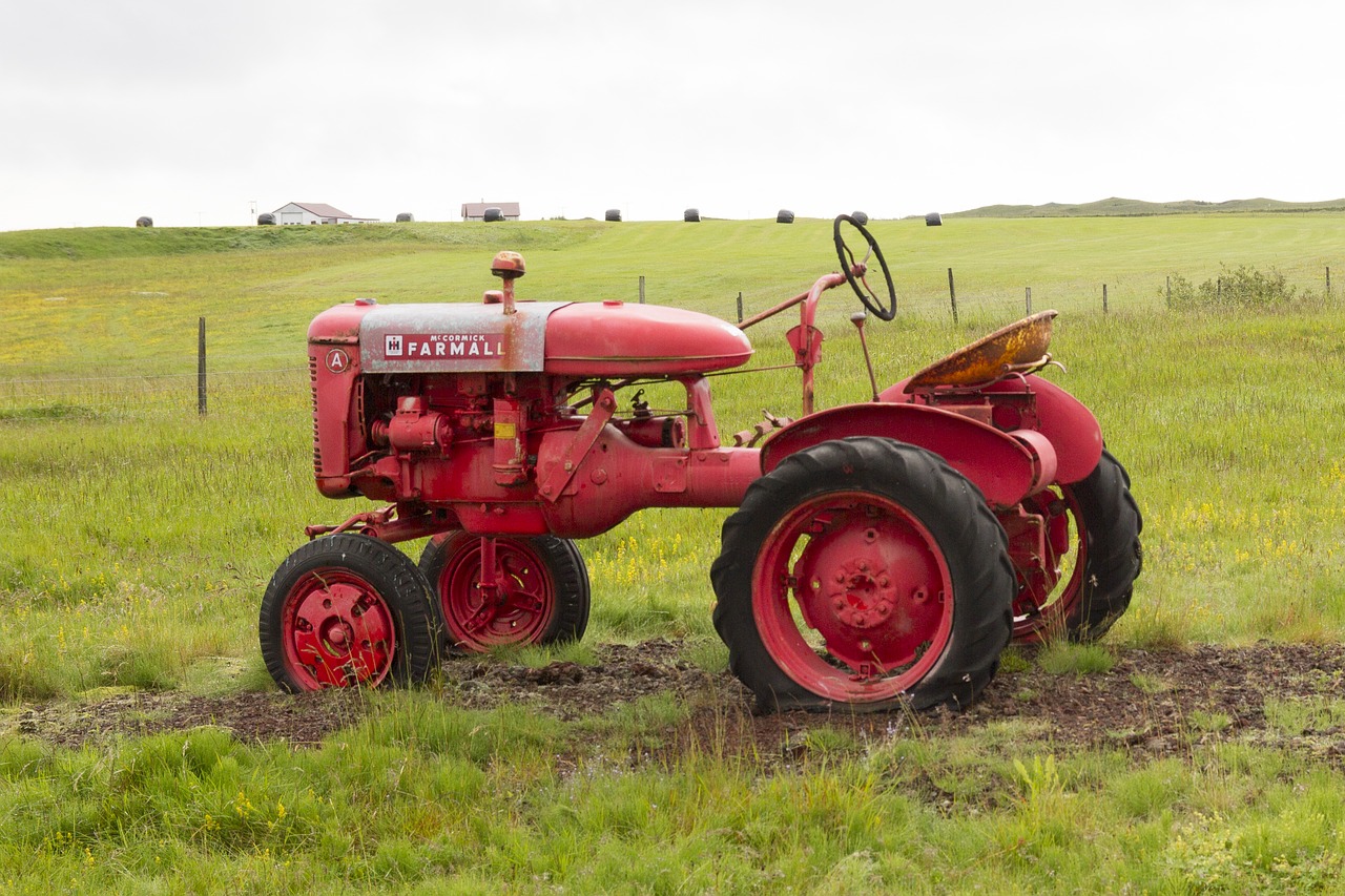 Iceland, Traktorius, Traktoriai, Žemdirbystė, Oldtimer, Nemokamos Nuotraukos,  Nemokama Licenzija