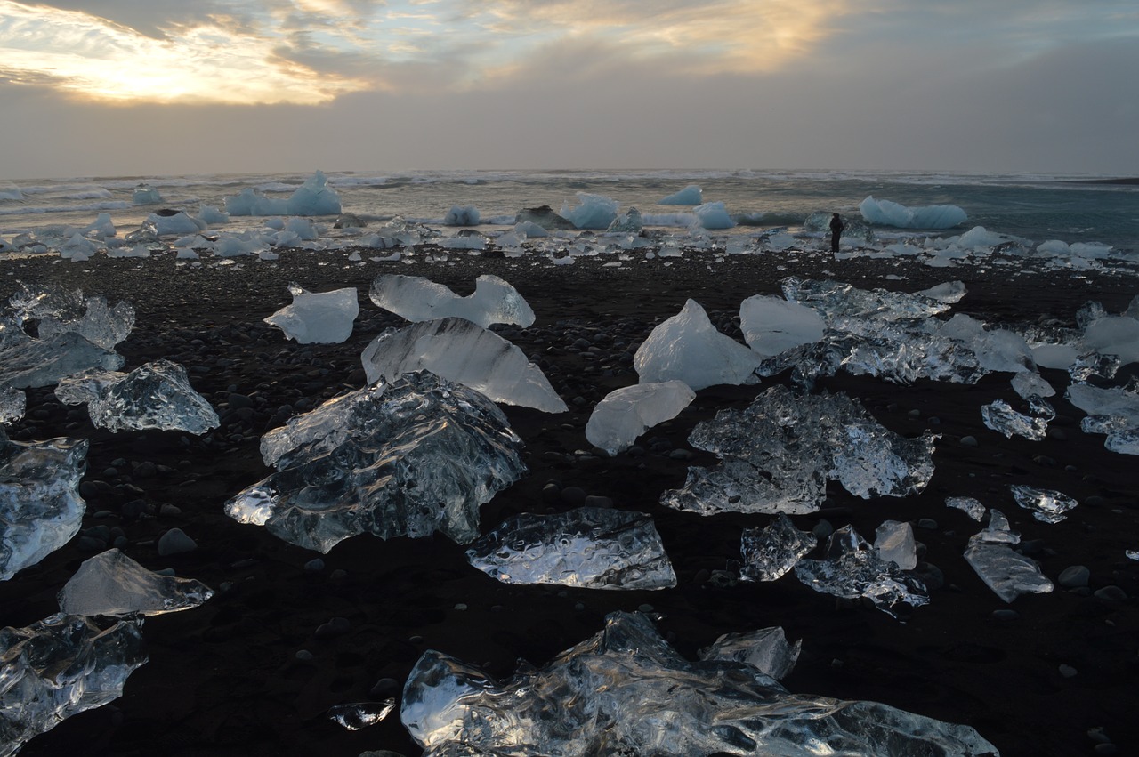 Iceland, Juodas Smėlio Paplūdimys Ledas, Nemokamos Nuotraukos,  Nemokama Licenzija