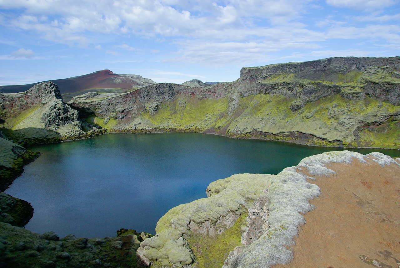 Iceland, Ežeras, Putos, Krateris, Vulkanas, Nemokamos Nuotraukos,  Nemokama Licenzija