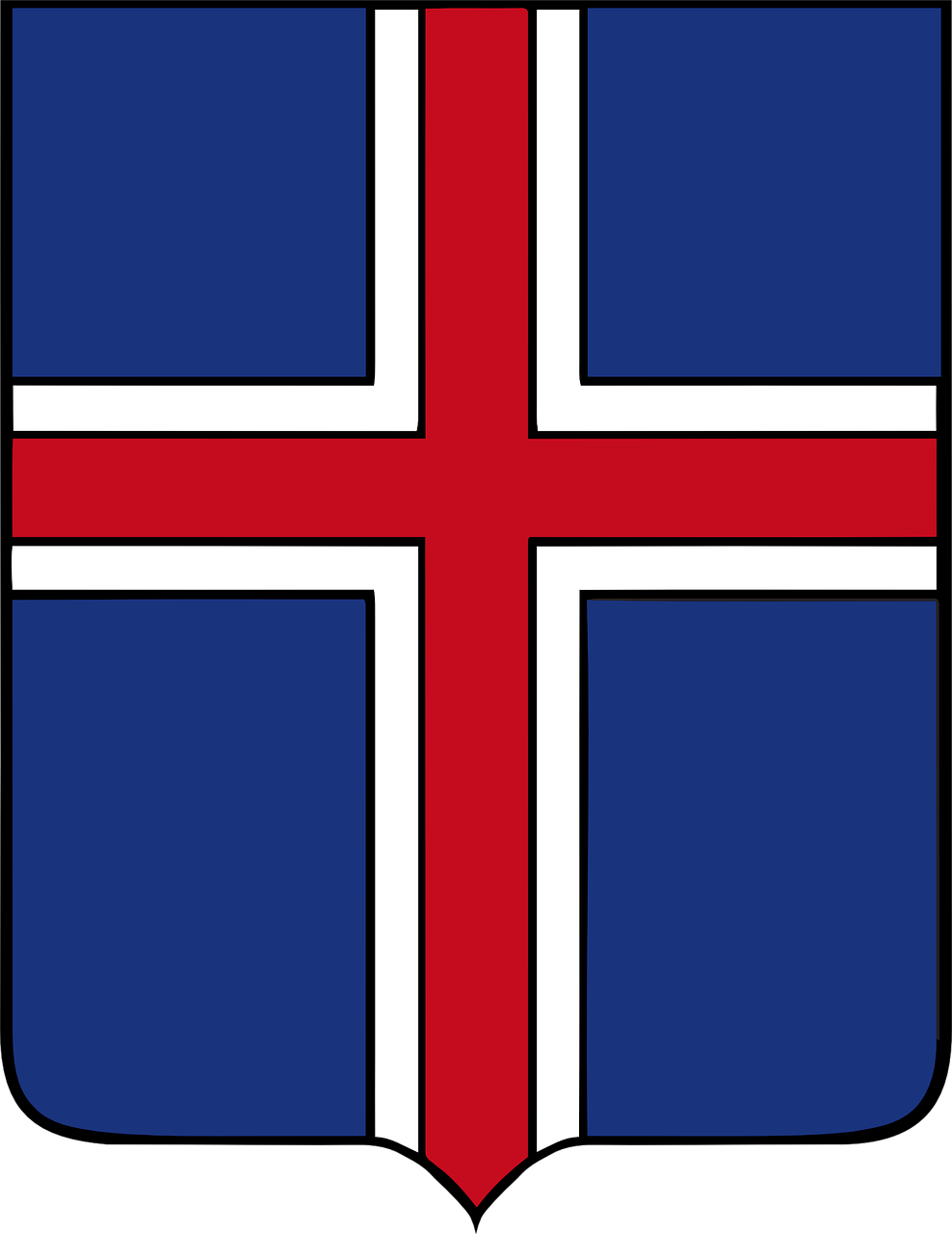 Iceland,  Herbas,  Simbolis,  Emblema,  Skydas,  Dizainas,  Ženklelis,  Insignia,  Heraldinis,  Nemokama Vektorinė Grafika