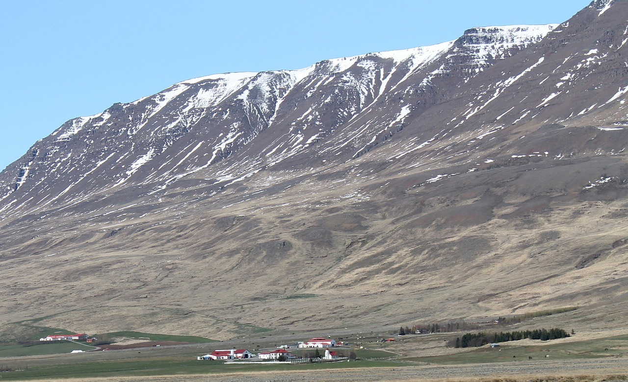 Iceland, Kraštovaizdis, Vaizdingas, Kalnai, Sniegas, Slėnis, Uraganas, Dangus, Debesys, Ūkis