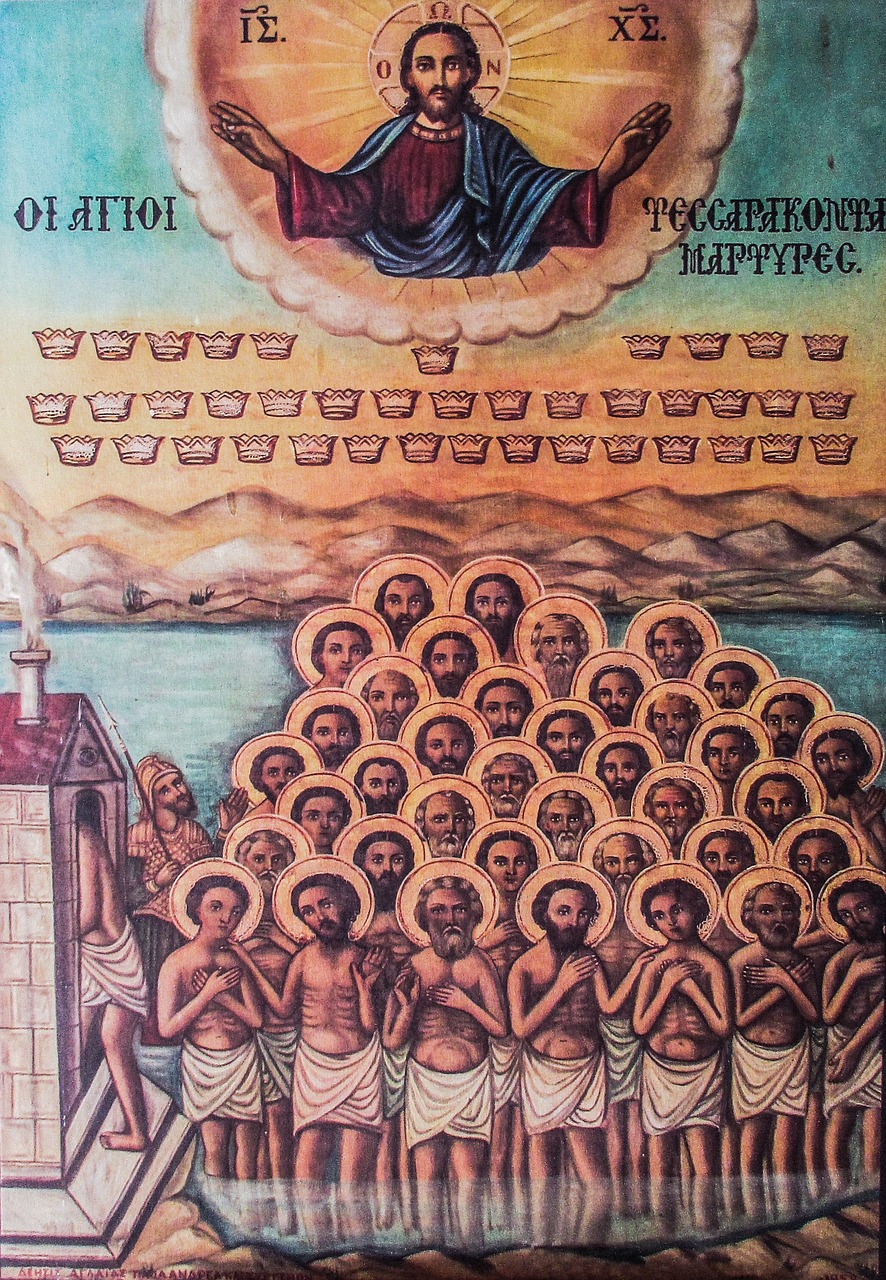 Piktograma, Šventas Keturiasdešimties Kareivių, Kipras, Paralimni, Ayii Saranta, Urvas, Koplyčia, Religija, Ortodoksas, Ekskursijos