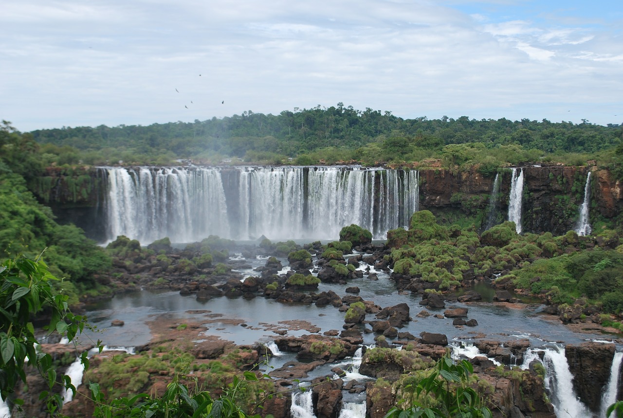 Iguazu, Kritimo, Vanduo, Gamta, Dabartinis, Kaskados Kritimas, Natūralus Vanduo, Miškai, Atspindys, Kriokliai