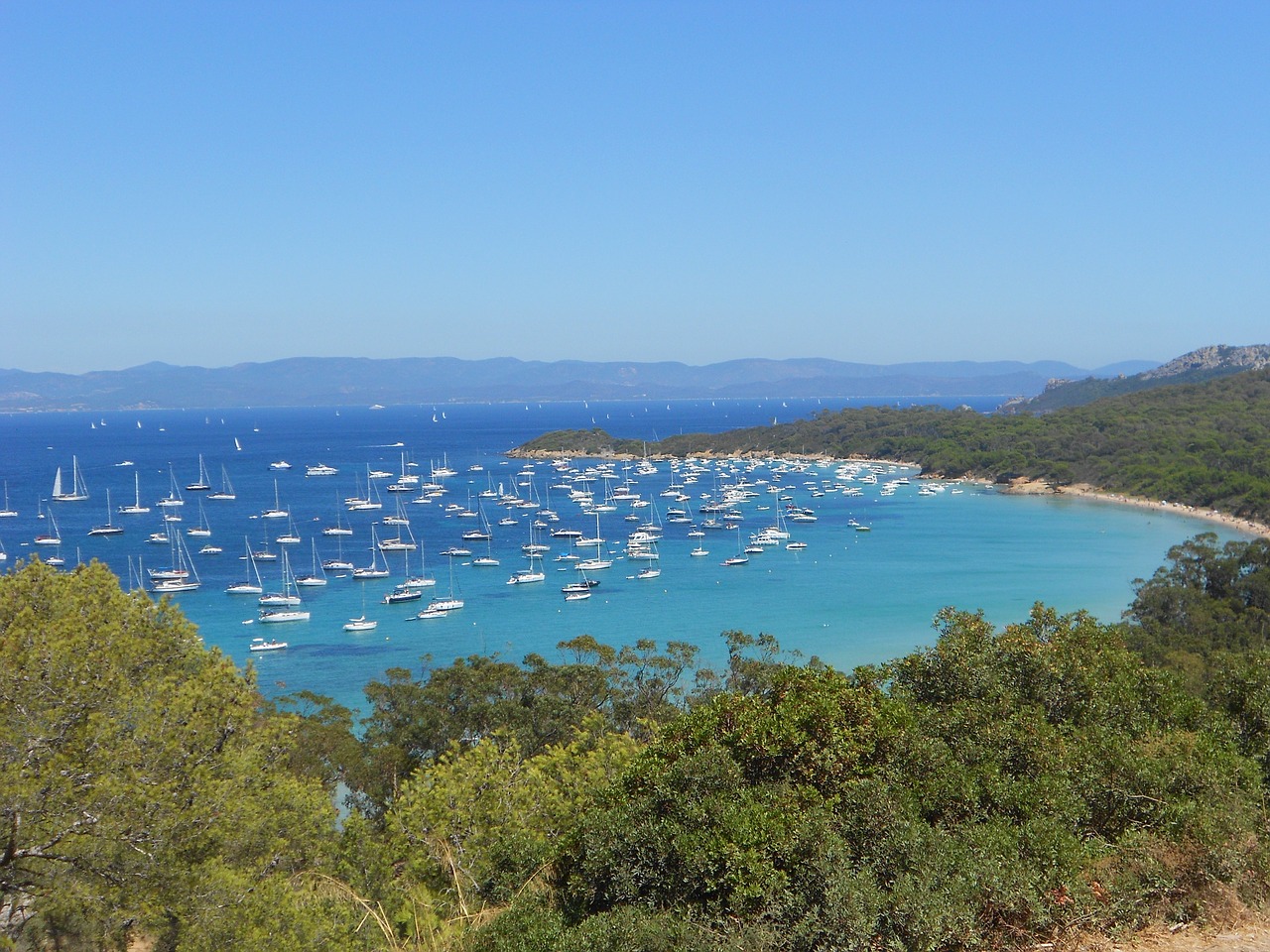 Ile De Porquerolles, France, Į Pietus, Valtys, Viduržemio Jūra, Žalias, Pusė, Nemokamos Nuotraukos,  Nemokama Licenzija