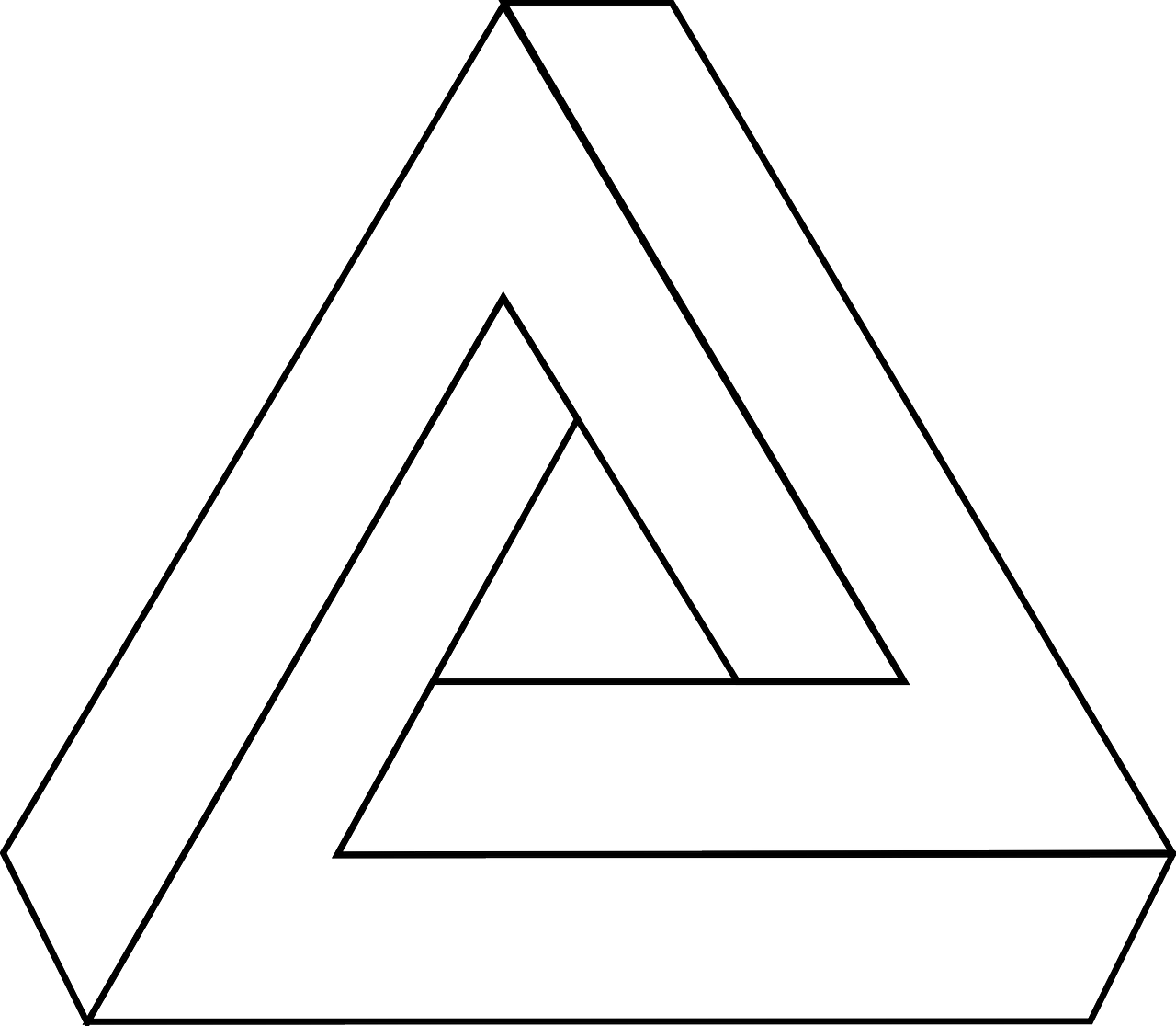 Iliuzija, Geometrija, 3D, Neįmanomas, Trikampis, Nemokama Vektorinė Grafika, Nemokamos Nuotraukos,  Nemokama Licenzija