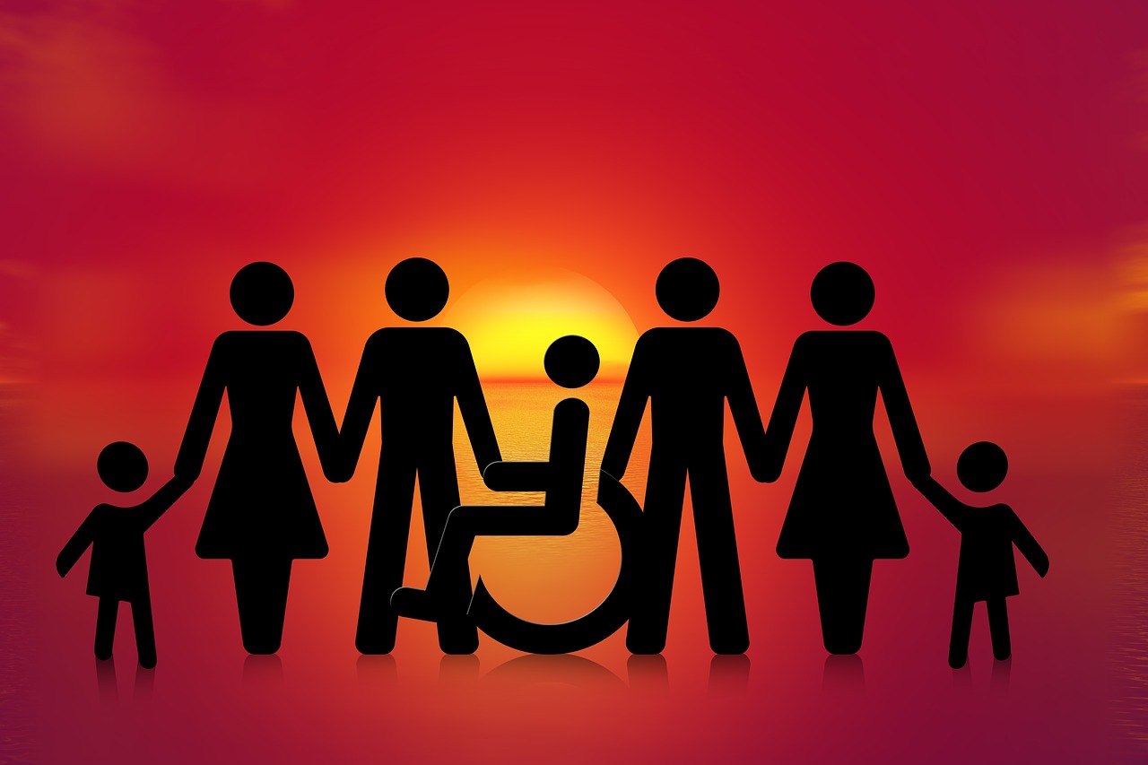 Įtraukimas, Grupė, Neįgaliųjų Vežimėlis, Neįgaliųjų Vežimėlių Vartotojai, Negalia, Širdis, Negalia, Trūkumas, Asmuo, Jie Apima