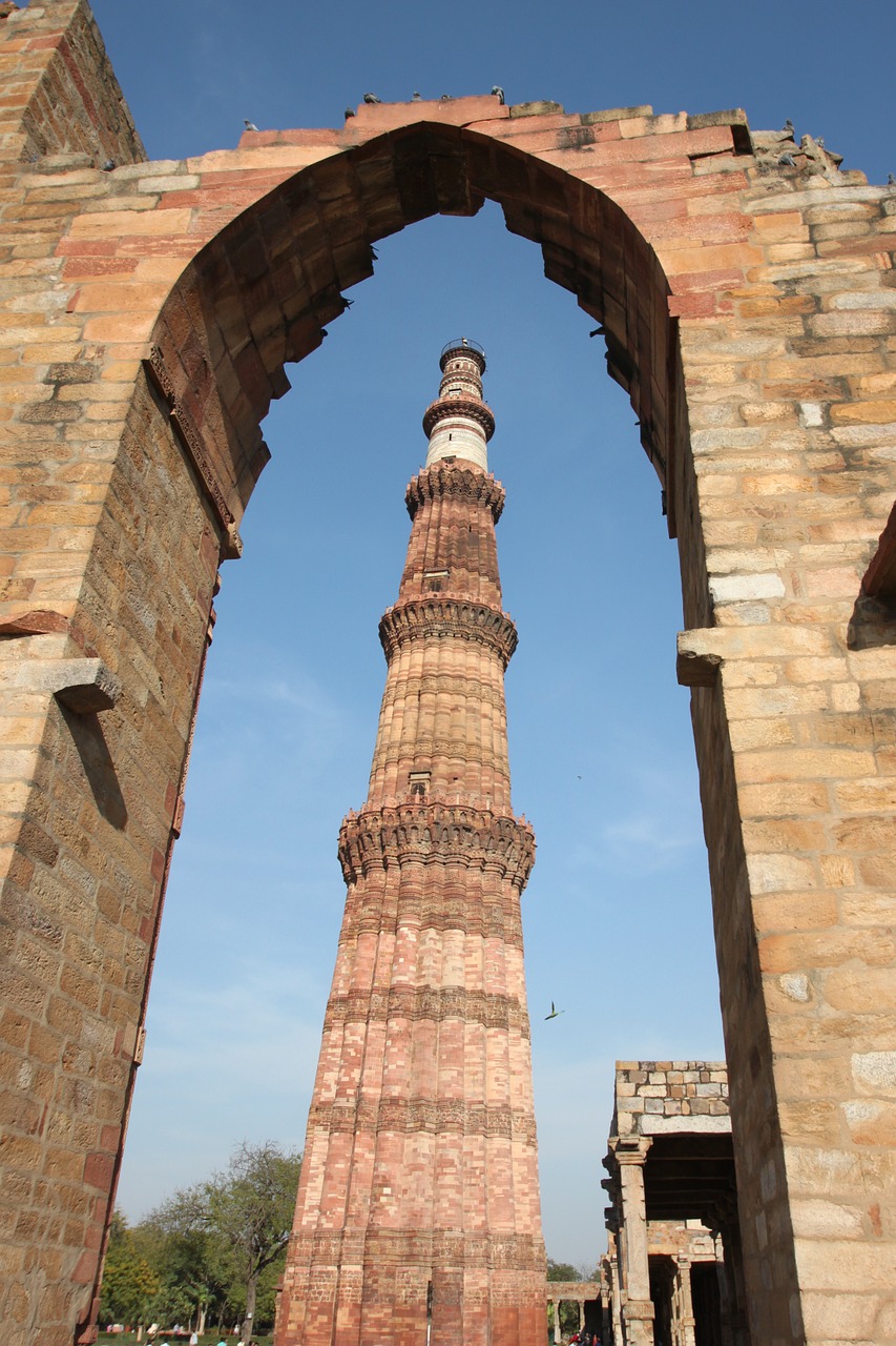 Indija, Qutab Minar, Senas, Senovės, Delhi, Kelionė, Paminklas, Minar, Orientyras, Architektūra