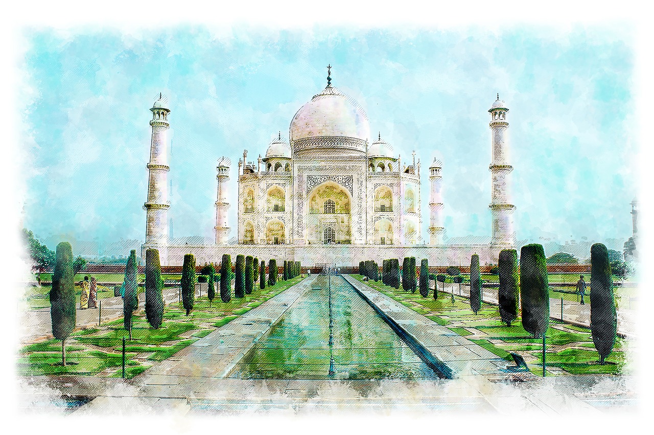 Indija,  Taj Mahal,  Mauzoliejus,  Turizmas,  Istorija,  Kultūra,  Lankytini Objektai,  Kelionė,  Marmuro,  Paminklas